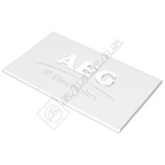 Electrolux Name Plate Aeg