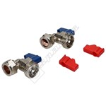 Electruepart Hose Taps Angled (1 Pair)