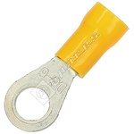 Electruepart Yellow 6mm Hole Ring Terminal - Pack of 100