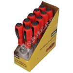 Rolson Chrome Plated Slotted Screwdrivers -  Pack of 10