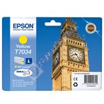 Epson Genuine T7034 Yellow Ink Cartridge - C13T70344010