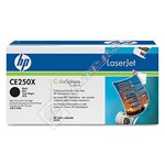 Hewlett Packard Genuine Black Toner Cartridge - CE250X