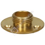 Wellco Brass 1/2" Screw Entry Backplate