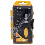 Rolson 38 Piece Stubby Ratchet Screwdriver & Bit Set