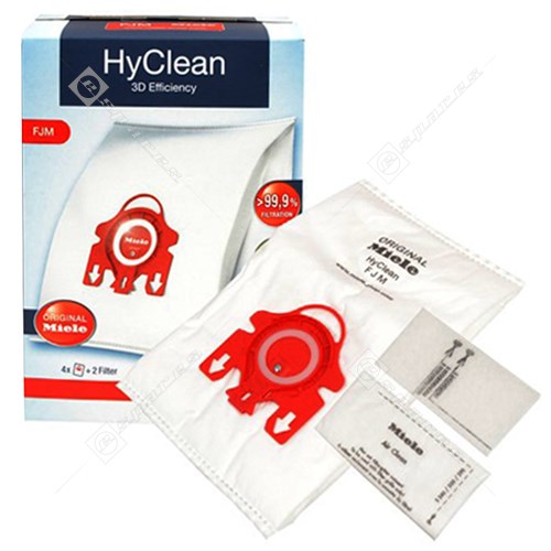 Genuine Miele FJM HyClean bacuum Cleaner Dust Bag x 4PK 