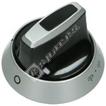 Indesit Black & Silver Top Oven Control Knob