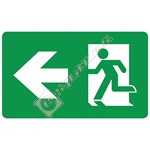 Eterna LED Emergency Exit Box Left Arrow Legend