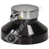 Electruepart Hotplate & Grill Control Knob - Black & Chrome