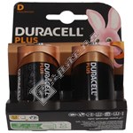 Duracell Alkaline D Plus 100% Extra Life - Pack of 2