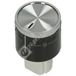 Beko Cooker Control Knob - Black/Chrome