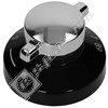 New World Black & Silver Oven Control Knob