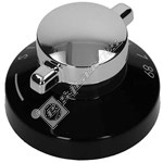 New World Black & Silver Oven Control Knob