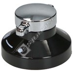 Electruepart Oven Control Knob - Black & Chrome