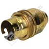 Wellco Brass BC 1/2" Screw Entry Switched Lampholder