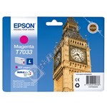 Epson Genuine T7033 Magenta Ink Cartridge - C13T70334010