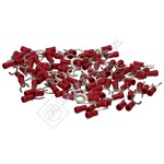 Electruepart Red 6mm Narrow Fork Terminal - Pack of 100