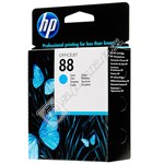 Hewlett Packard Genuine HP 88 Cyan Ink Cartridge - C9386AE