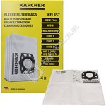 Karcher Vacuum Fleece Bag - Pack of 4