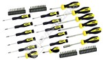 Rolson 58 Piece Screwdriver & Bit Set With Case