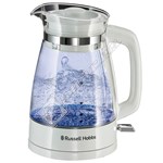 Russell Hobbs 26081 Classic Glass Kettle - White