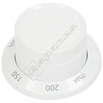 Oven Thermostat Control Knob - White