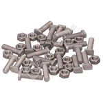 ALM Greenhouse Aluminium Cropped Head Nut & Bolt Set