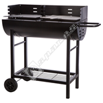 Kingfisher Kingfisher Half Drum Barrel Steel BBQ - Black