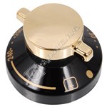 Stoves Black & Gold Main Oven Control Knob