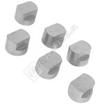 Stoves Silver Control Knob Kit - Pack of 6