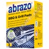 Abrazo Biodegradable BBQ & Grill Grease Cleaning Pads - Pack of 3
