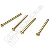 Wellco 50mm Brass Plated Electrical Screws