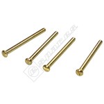 Wellco 50mm Brass Plated Electrical Screws