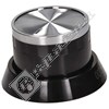Beko Hob Control Knob - Black & Chrome