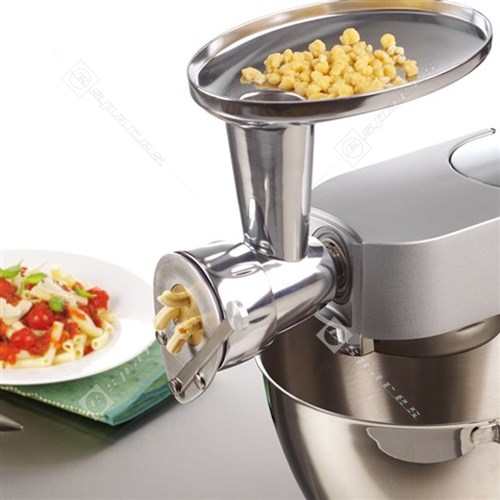 Pasta Shaper with Macaroni Rigati Die Attachment