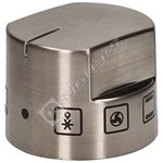 Electruepart Oven Function Control Knob - Chrome