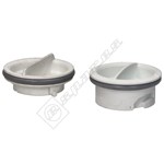 Indesit Dishwasher Rinse Aid Cap - Pack of 2