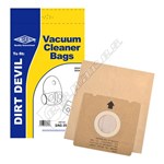 Electruepart BAG250 Dirt Devil Vacuum Dust Bags (DV Type) - Pack of 5