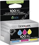 Lexmark Genuine 100XL Ink Cartridges Multi-Pack - Cyan/Magenta/Yellow - 14N0850
