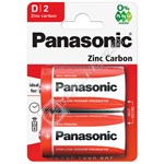 Panasonic D Zinc Chloride Batteries - Pack of 2