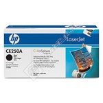 Hewlett Packard Genuine Black Toner Cartridge - CE250A