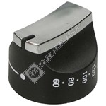 Electruepart Main Oven Control Knob - Black & Chrome