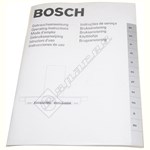Bosch Instruction Manual