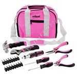 Rolson 25 Piece Pink Tool Bag Kit