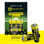 eSpares eSpares Ultra Alkaline AAA Batteries - Pack of 20