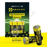 eSpares Ultra Alkaline AAA Batteries - Pack of 20