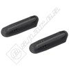 Electruepart Dishwasher Rear Rail Cap - Pack of 2