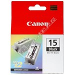 Canon Genuine Black Ink Cartridge - BCI-15BK