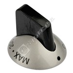 Zanussi Black and Silver Thermostat Control Knob
