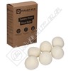 eSpares Tumble Dryer Wool Balls - Pack of 6