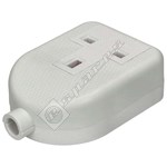 Wellco 13A Single Trailing Rubberised Socket - White